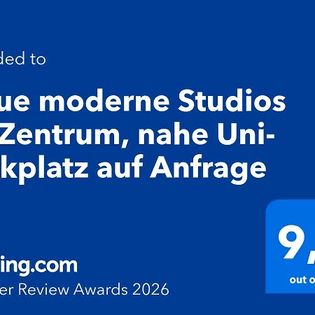 Neue Moderne Im Zentrum, Nahe Uni- Parkplatz Auf Anfrage Appartement *